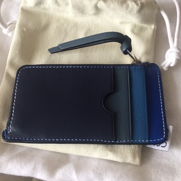 NWT LOEWE Blue card coin holder Men’s or womens - Picture 6 of 7